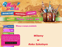Tablet Screenshot of maly-podroznik.com